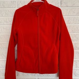 Red polar fleece jacket, Like new condition!